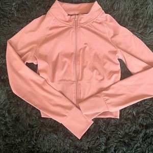 Cropped workout sweater